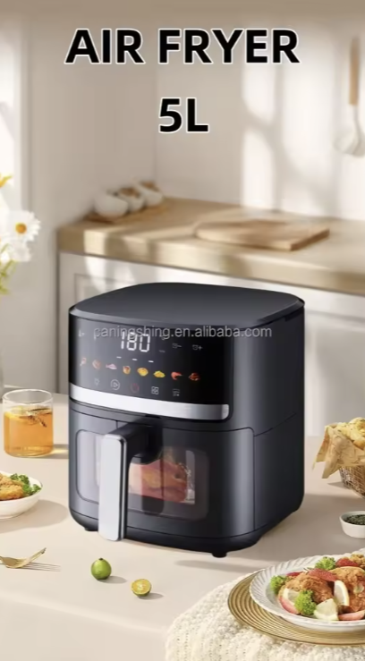 Digital Touchscreen Air Fryer – Oil-Free Healthy Cooking | Tazina Living