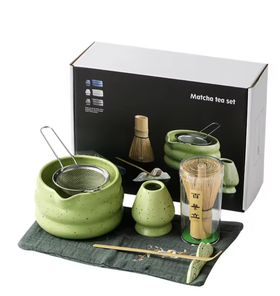 Luxury Matcha Tea Ceremony Set – Black Gift Box