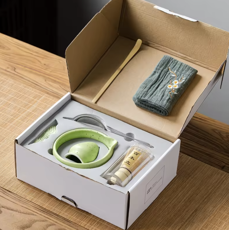 Luxury Matcha Tea Ceremony Set – Black Gift Box