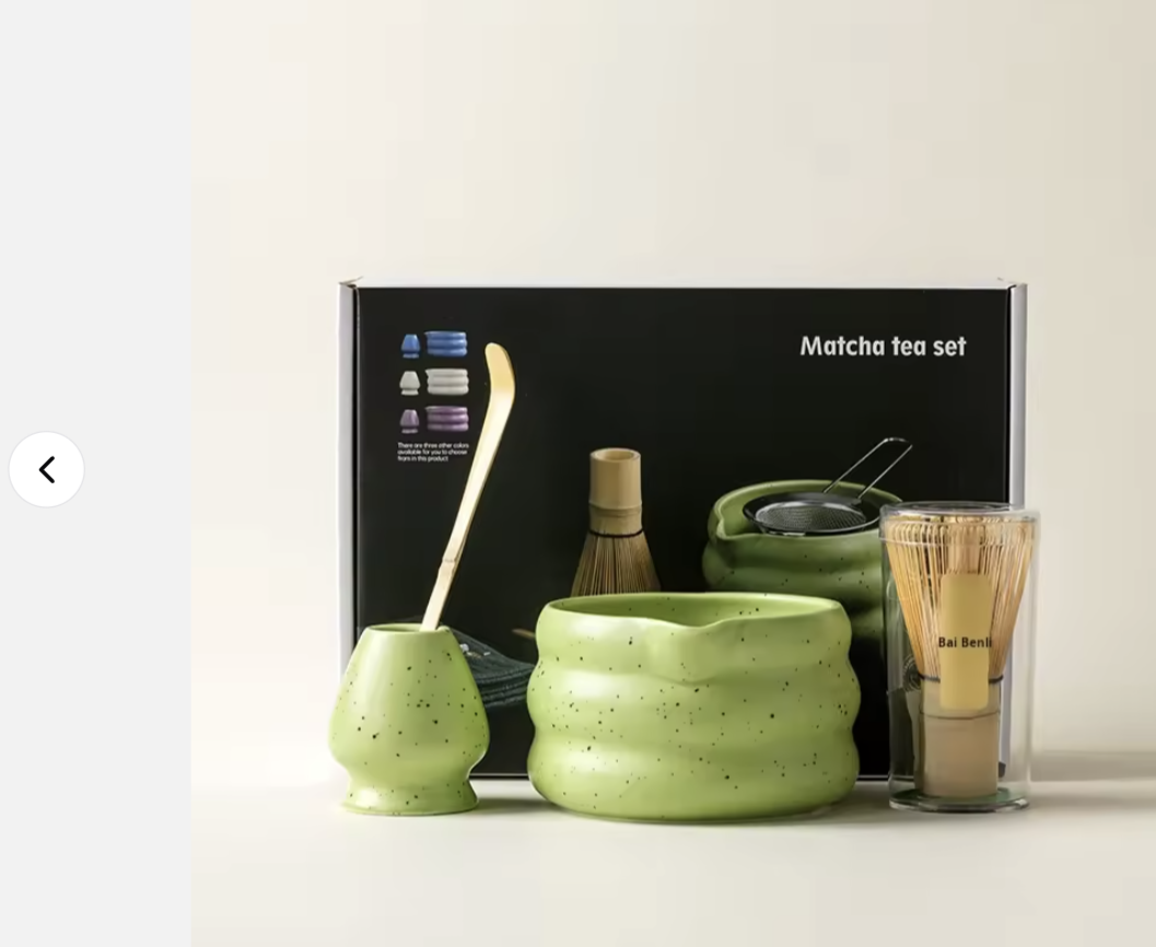 Luxury Matcha Tea Ceremony Set – Black Gift Box