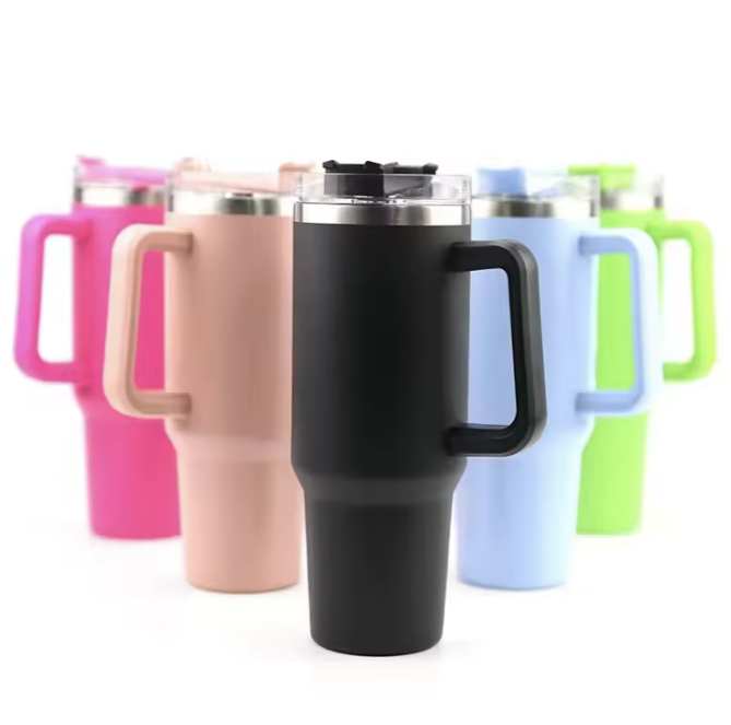 Luxury 40oz Stainless Steel Insulated Tumbler – Matte Finish Travel Cup