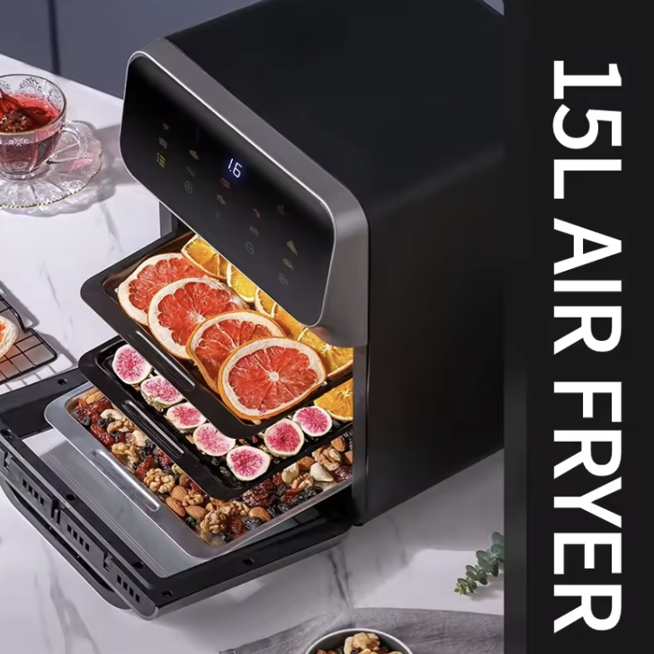 Digital Touchscreen Air Fryer – Oil-Free Healthy Cooking | Tazina Living